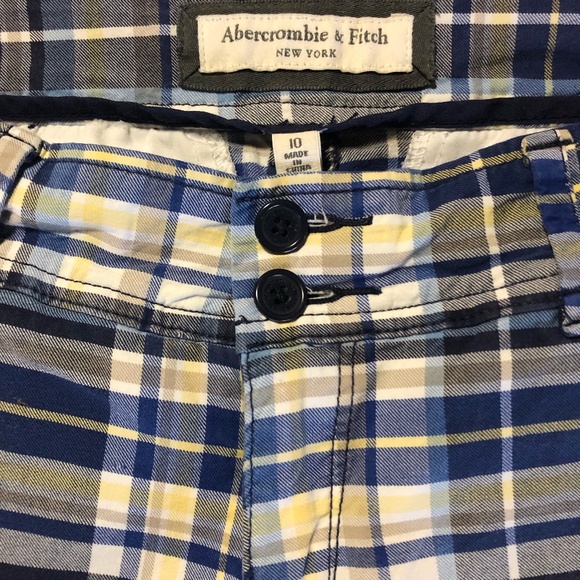 Abercrombie & Fitch Stretch Plaid Walking Shorts - Picture 3 of 4
